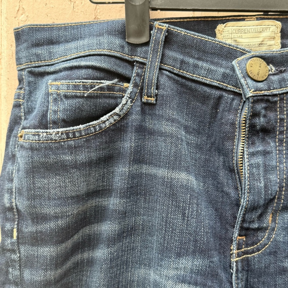 Current/Elliott Dark Blue Denim‎ Jeans - Picture 6 of 16